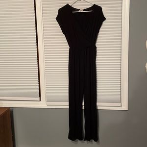 Wrap style long jumpsuit